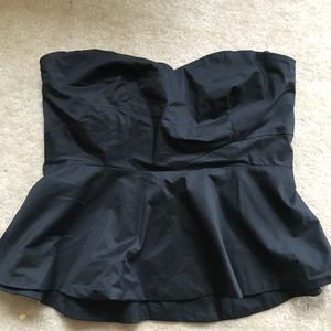 Strapless NY&Co peplum top